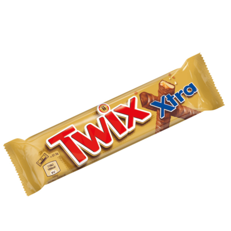 Twix Xtra 75 g knuspriger Keksriegel mit Karamell und Milchschokolade